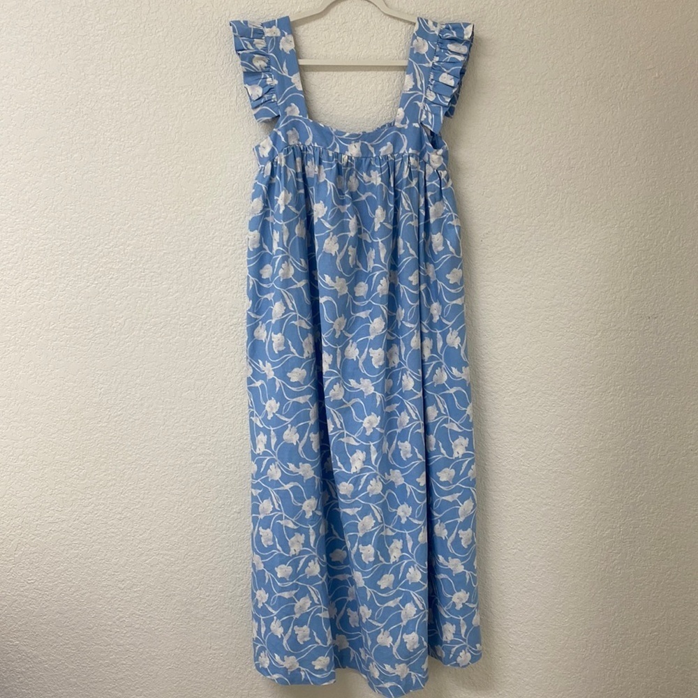 A New Day Linen Blend cutest Maxi Summer Dress size women’s  -L